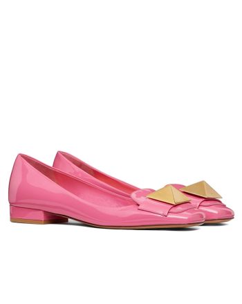 Valentino Garavani one Stud Patent Leather Ballet Flats