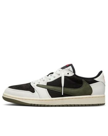 Air Jordan 1 Retro Low OG SP ??Travis Scott Medium Olive?? DZ4137-106