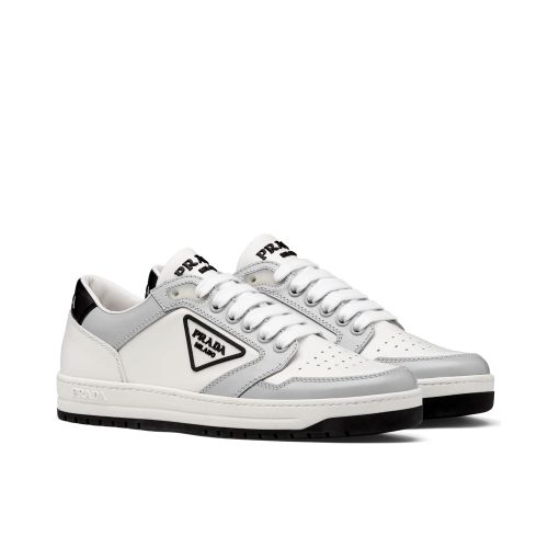 Prada Unisex District Perforated Leather Sneakers 